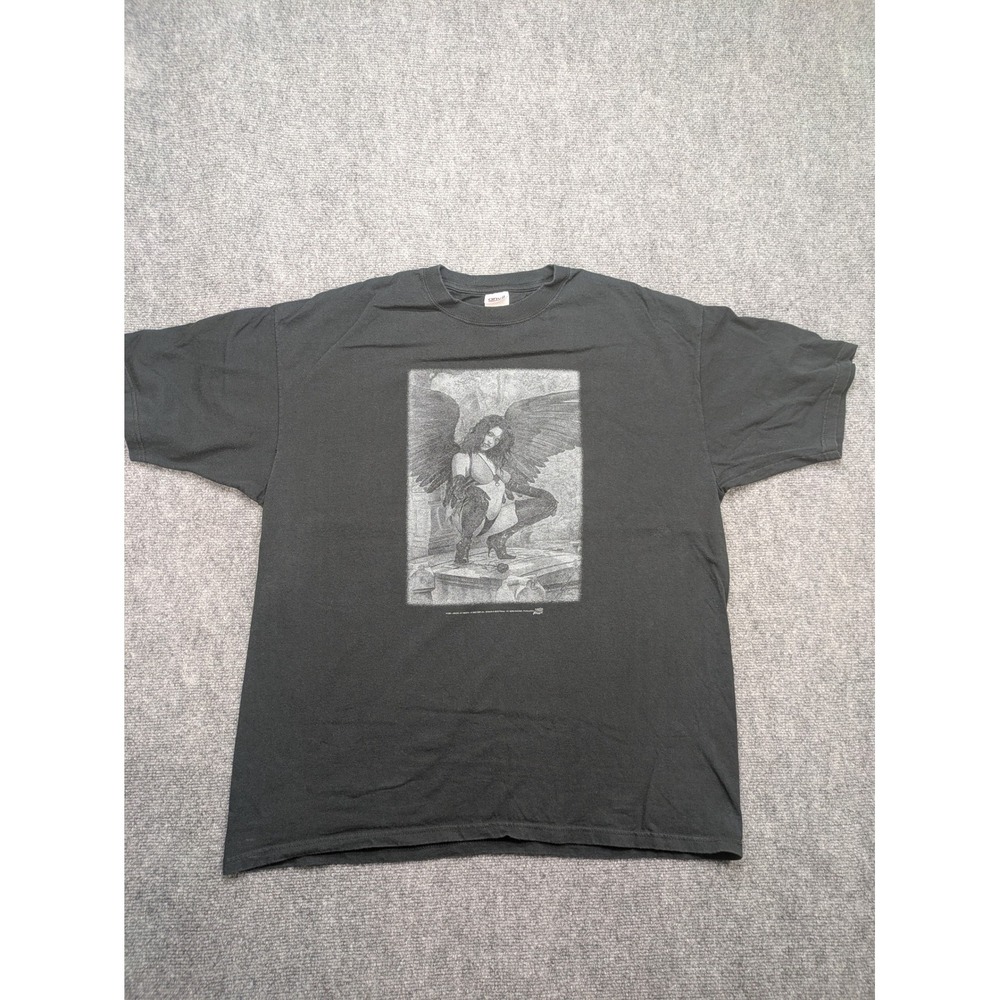 Vintyage Y2K Angel of Death Art T Shirt 2X Graphic Tee‎ 2000 Comic Images Pelaez
